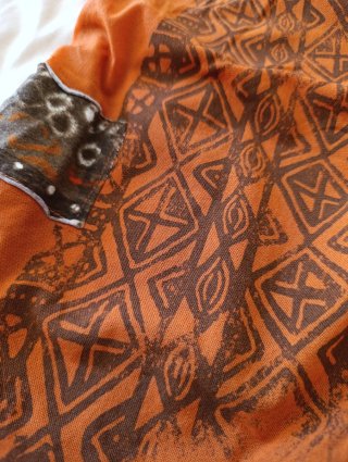 Camiseta Y2K Vintage Estampada Naranja