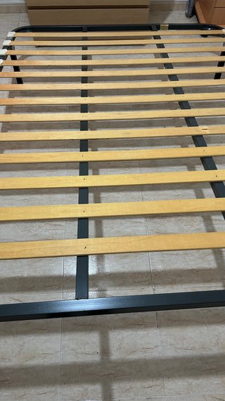 Somier 135cm Metal y Madera