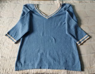 Camiseta vintage azul