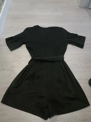 Vestido negro antelina Zara