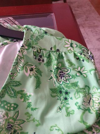Vestido estampado verde talla 4 xl
