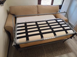 Divano letto Ikea beige in tessuto modello Ektorp