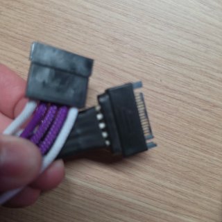 Cavi per modding PC viola e bianco
