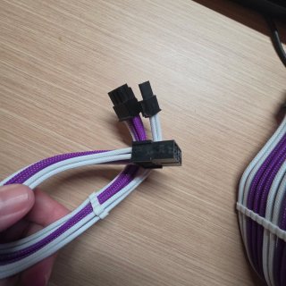 Cavi per modding PC viola e bianco