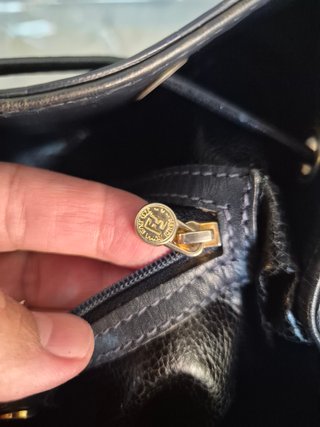 Borsa a spalla Fendi Blu Autentico 100%