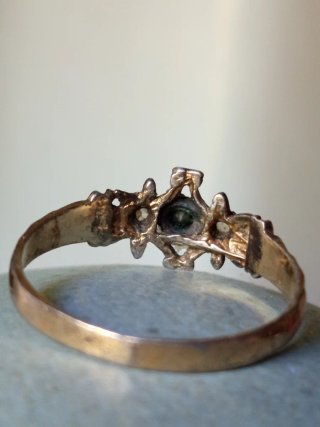 Anillo antiguo victoriano amatista