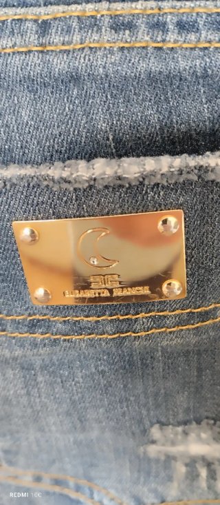 Jeans Elisabetta Franchi strappati blu