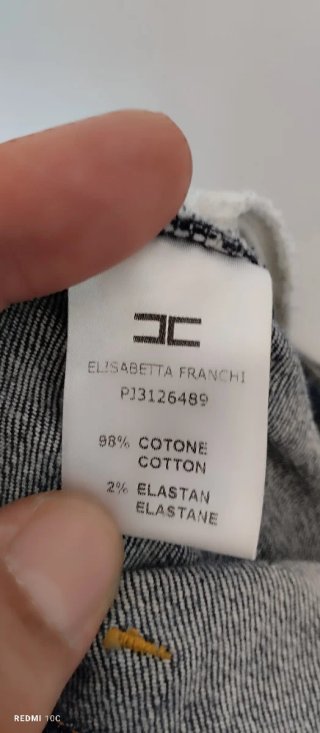 Jeans Elisabetta Franchi strappati blu