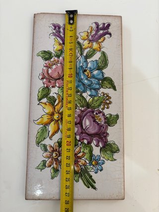 Azulejo Cerámica Vintage Pintado a Mano