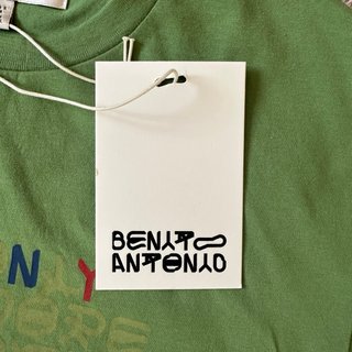 Zara x Bad Bunny Green Cropped Love Slogan T-Shirt