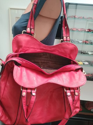 Borsa donna rosso Borgogna nuova