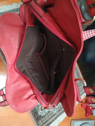Borsa donna rosso Borgogna nuova