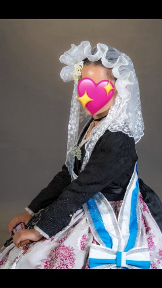 Mantilla y Delantal niña de 6/7 años