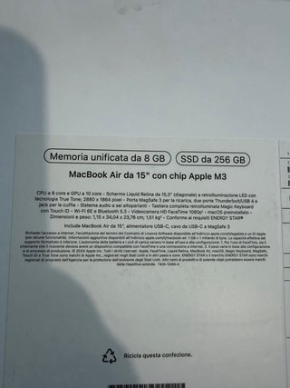 Apple MacBook M3 , 15 pulgadas