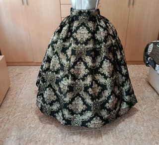 Falda Fallera Negra