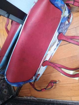 Borsa tote con aquila e bandiera USA