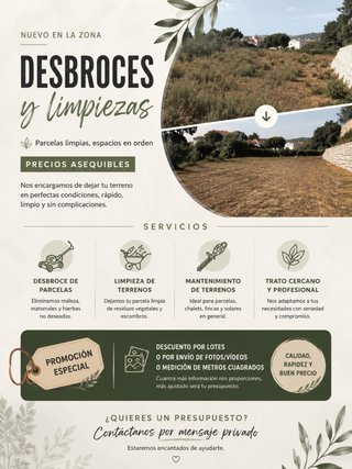 LIMPIEZA DE FINCAS Y MANTENIMIENTO