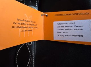 Bolso Negro Grande Piel Vacuno Rosme Cremallera