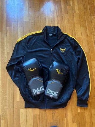Guantes Boxeo Everlast + Chaqueta Tapout M