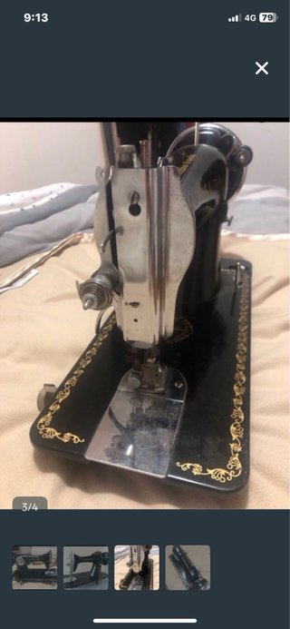 Máquina de coser antigua Alfa
