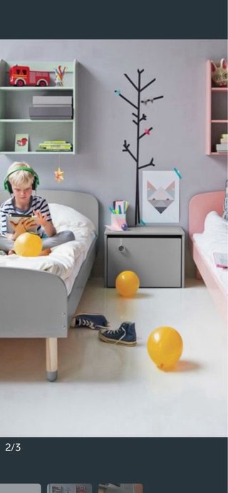 Juego de dos camas danesas Marca Flexa 90x1,90