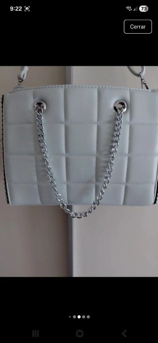 Bolso azul hielo