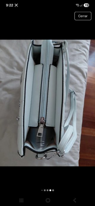 Bolso azul hielo