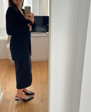 Americana Blazer negro Marina Babini