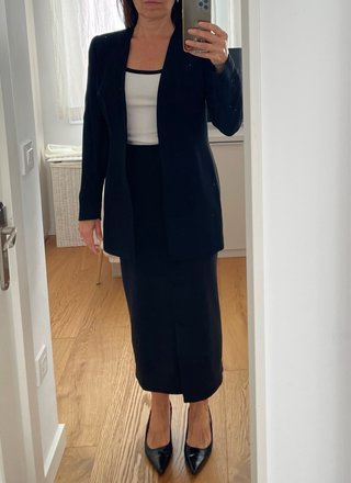 Americana Blazer negro Marina Babini