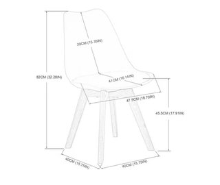 Pack 2 Sillas Nórdicas Blancas Madera