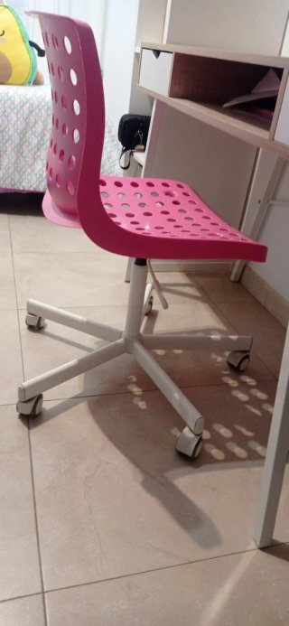 Silla de escritorio giratoria rosa
