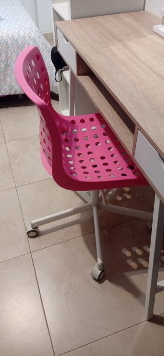 Silla de escritorio giratoria rosa