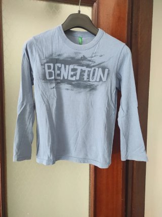 Maglietta Benetton manica lunga bambino 7 anni
