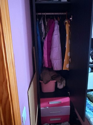 Dormitorio juvenil completo morado y fucsia