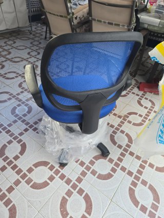 Silla de oficina azul