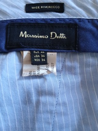 Pantalon chino pitillo .Massimo  Dutti.