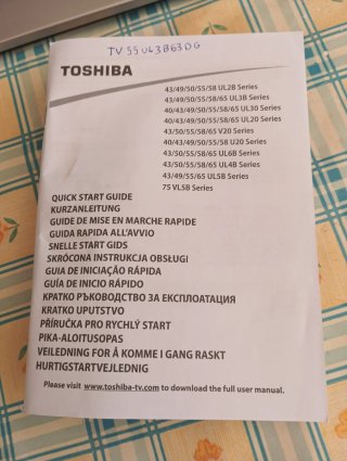 TV Toshiba 55, estaba funcionando.
