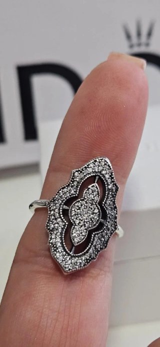 Anillo Pandora Plata con Circonitas talla 54