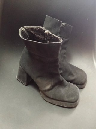 Botines negros tacón plataforma