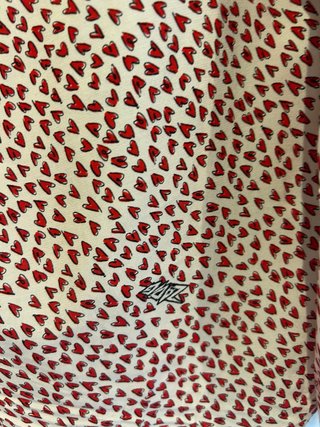 Blusa Zadig & Voltaire Corazones Roja y Blanca
