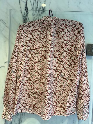 Blusa Zadig & Voltaire Corazones Roja y Blanca