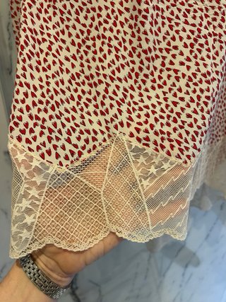 Blusa Zadig & Voltaire Corazones Roja y Blanca