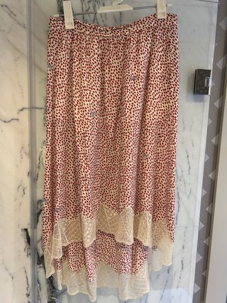 Blusa Zadig & Voltaire Corazones Roja y Blanca