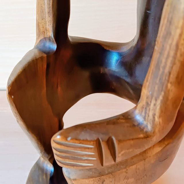 Escultura Madera Taíno Cacique/Chaman