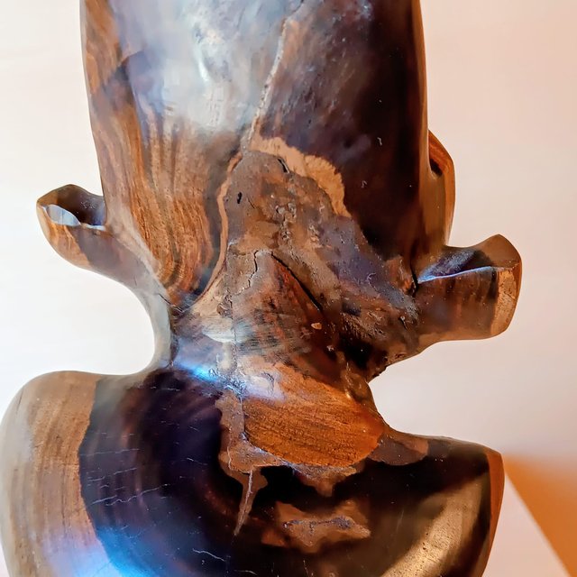 Escultura Madera Taíno Cacique/Chaman