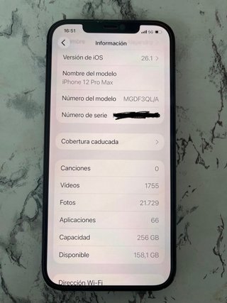 iPhone 12 Pro Max 256GB blu