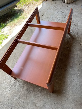 Mesa de centro madera y cristal
