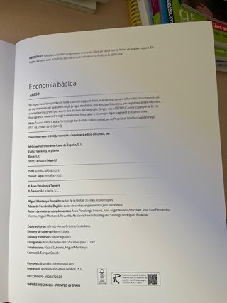 Economia bàsica 4t ESO