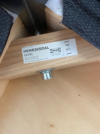 Sillas Henrikdal Ikea (4) Tela Gris