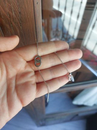 Pulsera Plata con Infinito y Diamantes ajustable